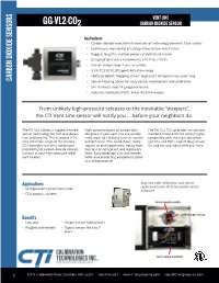 Carbon Dioxide Sensors GG-VL2-CO2
