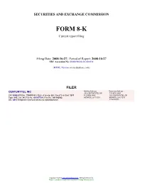CENTURYTEL INC (Form: 8-K, Filing Date: 10/27
