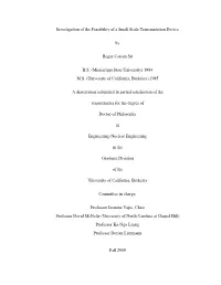Investigation of the Feasibility of a Small Scale Transmutation Device