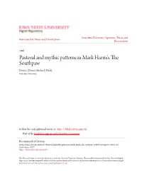 Pastoral and Mythic Patterns in Mark Harris's the Southpaw Dennis (Dennis Michael) Healy Iowa State University