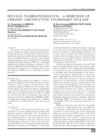 Diffuse Panbronchiolitis