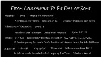 From Constantine to the Fall of Rome