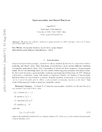 Quasi-Normality and Shared Functions
