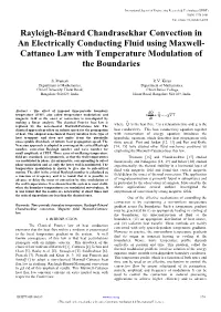 Rayleigh-Bénard Chandrasekhar Convection in an Electrically Conducting Fluid Using Maxwell- Cattaneo Law with Temperature Modulation of the Boundaries