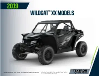 2019 Textron Off Road Wildcat XX Technical Specifications