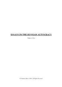 Essays in the Russian Autocracy