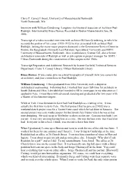 Transcripts of William Grindereng Interview