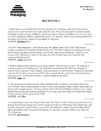 2013 NHB Set a Round