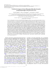 Combined Analysis of Extant Rhynchonellida (Brachiopoda) Using Morphological and Molecular Data