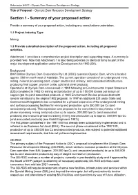 EPBC Act Referral and Decision Making for Any (Post Any OD-RDS Approval) Future Continuing BAU Activities Is Therefore Required;