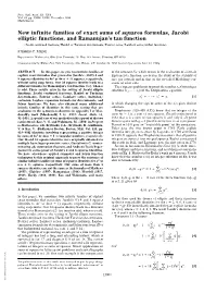 New Infinite Families of Exact Sums of Squares Formulas, Jacobi Elliptic
