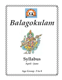 Syllabus April - June