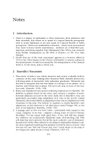 1 Introduction 2 Banville's Narcissists