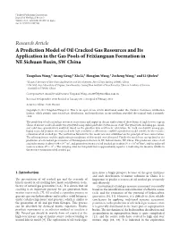 A Prediction Model of Oil Cracked Gas Resources and Its Application in the Gas Pools of Feixianguan Formation in NE Sichuan Basin, SW China