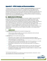 Appendix E: NPIAS Analysis and Recommendations (PDF)