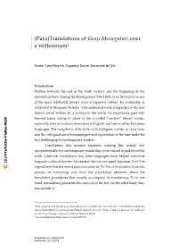 Genji Monogatari Over a Millennium1
