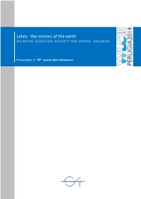 Lakes: the Mirrors of the Earth BALANCING ECOSYSTEM INTEGRITY and HUMAN WELLBEING