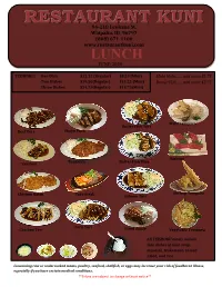 Lunch Menu (Pdf)