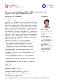 Microenvironment and Extracellular Vesicles: Mechanism and Application in Diagnosis and Therapeutics