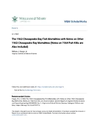 Notes on 1964 Fish Kills Are Also Included)