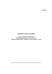 Talent and Calling