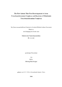 The First Anionic Thia-Fries Rearrangement at Arene Tricarbonylchromium Complexes and Reactions of Phthalimide Tricarbonylchromium Complexes