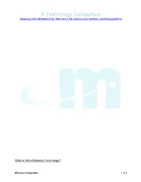 A Technology Comparison Adopting Ultra-Wideband for Memsen’S File Sharing and Wireless Marketing Platform