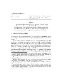 Against Monism∗ Analysis 67 (2007): 1–7