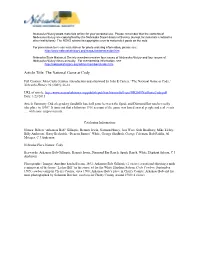 Article Title: the National Game at Cody