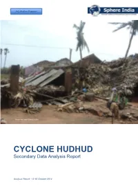 CYCLONE HUDHUD Secondary Data Analysis Report