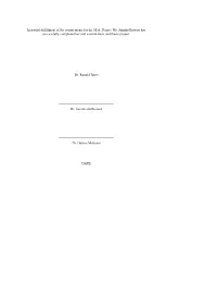In Partial Fulfillment of the Requirements for the M.A. Degree Ms