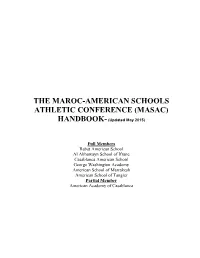MASAC) HANDBOOK- (Updated May 2015)