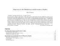 Objections to the Meditations and Descartes's Replies