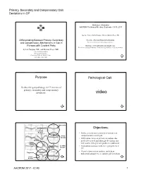 Purpose Pathological Gait Objectives