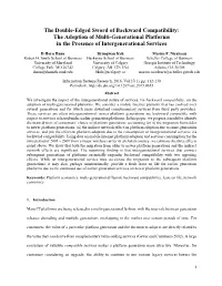 The Double-Edged Sword of Backward Compatibility: the Adoption of Multi-Generational Platforms in the Presence of Intergenerational Services