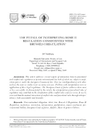 The Pitfall of Interpreting Rome II Regulation Consistently with Brussels I Regulation