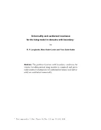 Universality and Conformal Invariance for the Ising Model in Domains With