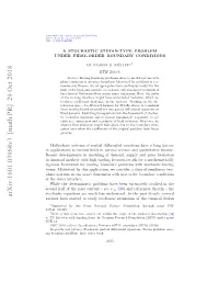 A Stochastic Stefan-Type Problem Under First-Order Boundary Conditions