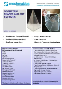 Geometric Shapes and Cut Sections