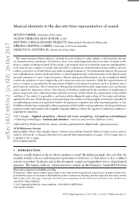 Musical Elements in the Discrete-Time Representation of Sound