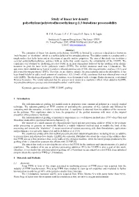 Study of Linear Low Density Polyethylene/Polytetrafluoroethylene-G-1,3-Butadiene Processability