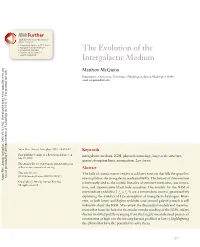 The Evolution of the Intergalactic Medium Access Provided by California Institute of Technology on 01/11/17