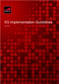 5G Implementation Guidelines