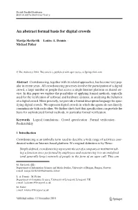 An Abstract Formal Basis for Digital Crowds