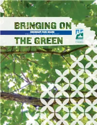 Bringing on the Green Photography By: Gary Kessler a MESSAGE from THE