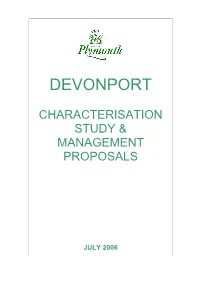 Devonport Characterisation Study