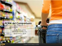 ECRM Ad Comparisons the LEADING PROVIDER of PROMOTIONAL DATA and BUSINESS INTELLIGENCE St