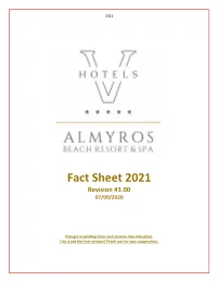 Fact Sheet 2021 Revision #1.00 07/09/2020