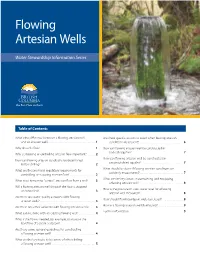 Flowing Artesian Wells