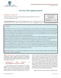 Forensic Micropigmentation